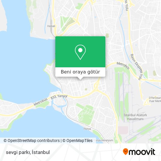 sevgi parkı harita