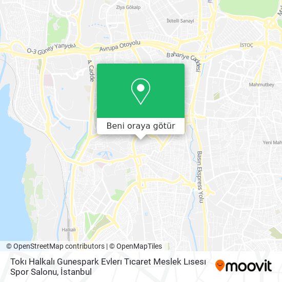 Tokı Halkalı Gunespark Evlerı Tıcaret Meslek Lısesı Spor Salonu harita