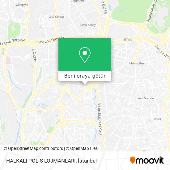 HALKALI POLİS LOJMANLARI harita
