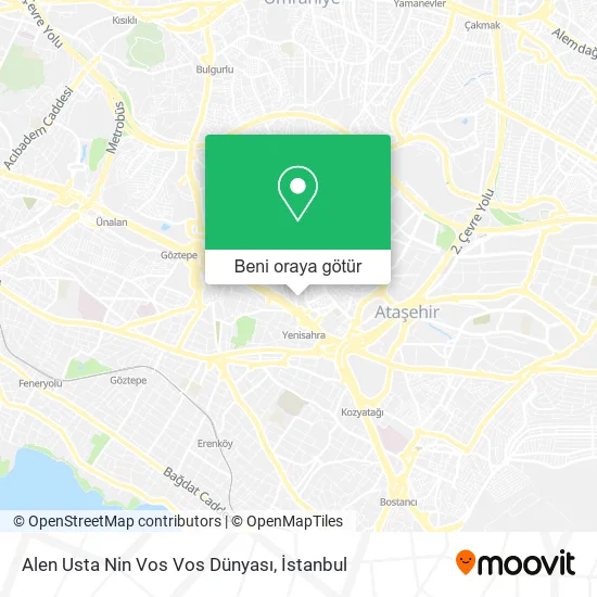 Alen Usta Nin Vos Vos Dünyası harita