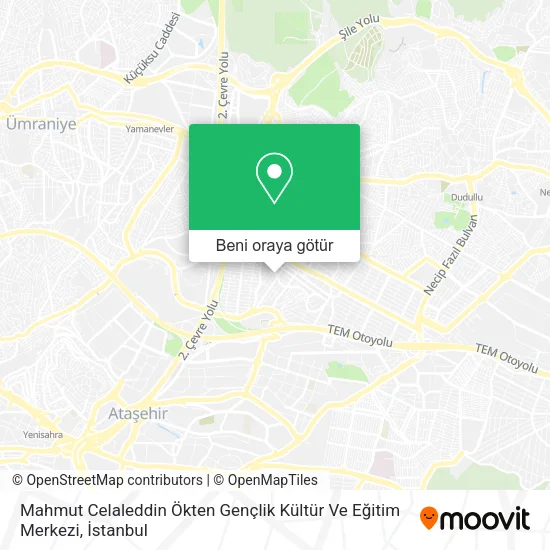 Mahmut Celaleddin Ökten Gençlik  Kültür Ve Eğitim Merkezi harita