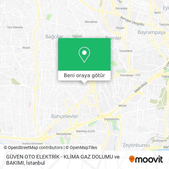 GÜVEN OTO ELEKTRİK - KLİMA GAZ DOLUMU ve BAKIMI harita