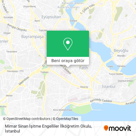 Mimar Sinan İşitme Engelliler İlköğretim Okulu harita