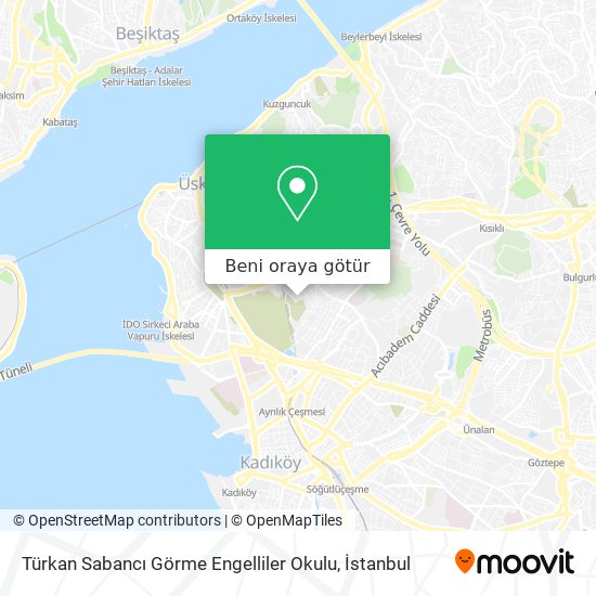 Türkan Sabancı Görme Engelliler Okulu harita