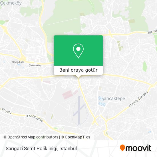 Sarıgazi Semt Polikliniği harita