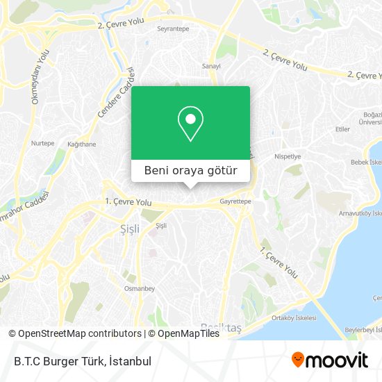 B.T.C Burger Türk harita