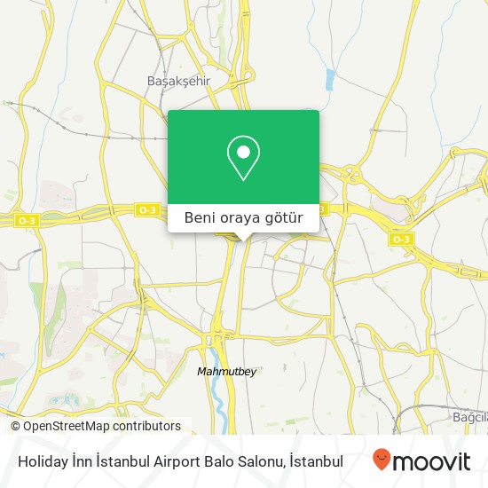 Holiday İnn İstanbul Airport Balo Salonu harita