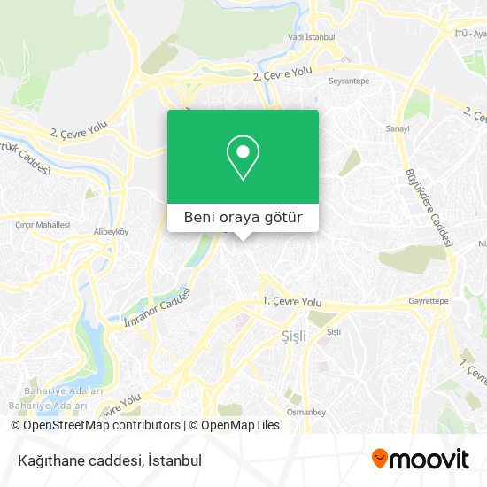Kağıthane caddesi harita