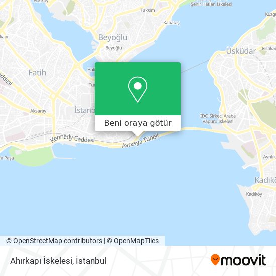 Ahırkapı İskelesi harita