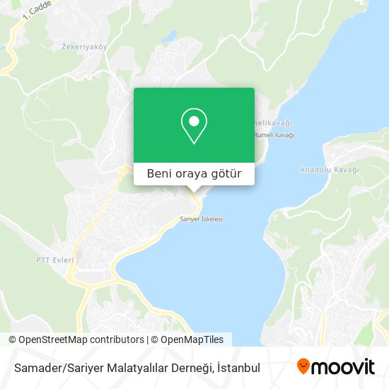 Samader / Sariyer Malatyalılar Derneği harita