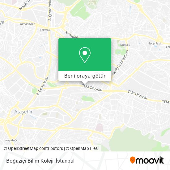 Boğaziçi Bilim Koleji harita