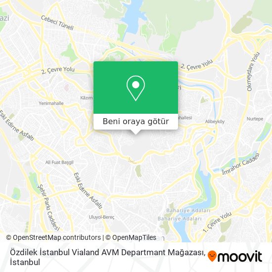 Özdilek İstanbul Vialand AVM Departmant Mağazası harita