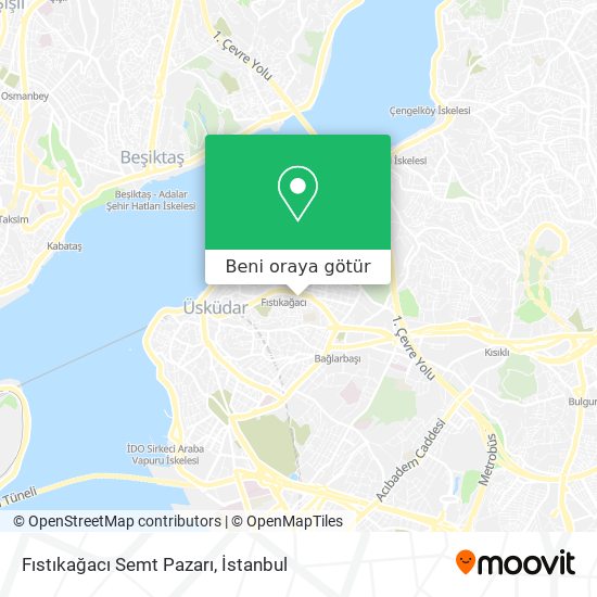 Fıstıkağacı Semt Pazarı harita
