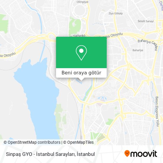 Sinpaş GYO -  İstanbul Sarayları harita