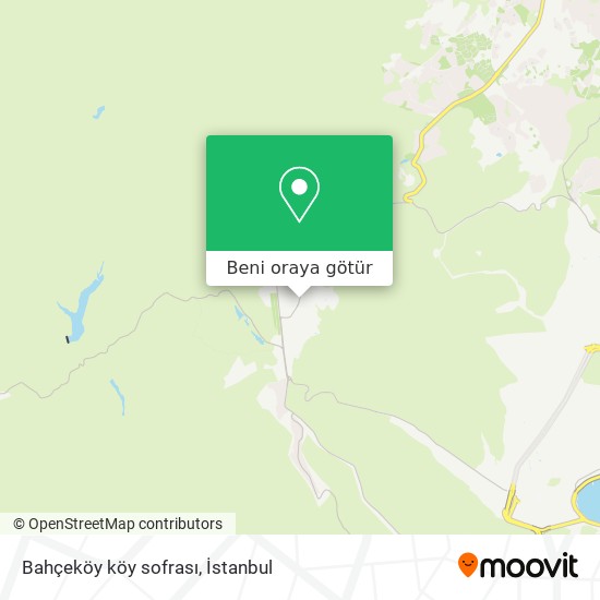 Bahçeköy köy sofrası harita