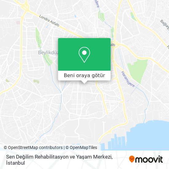 Sen Değilim Rehabilitasyon ve Yaşam Merkezi harita