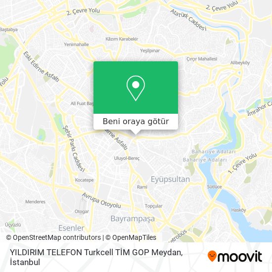 YILDIRIM TELEFON Turkcell  TİM GOP Meydan harita