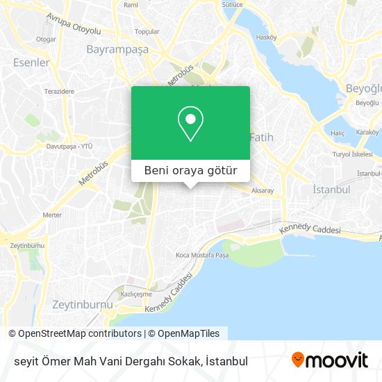 seyit Ömer Mah Vani Dergahı Sokak harita