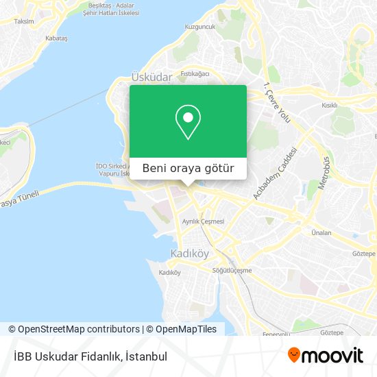 İBB Uskudar Fidanlık harita