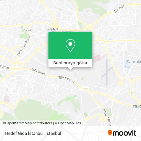 Hedef Gıda İstanbul harita