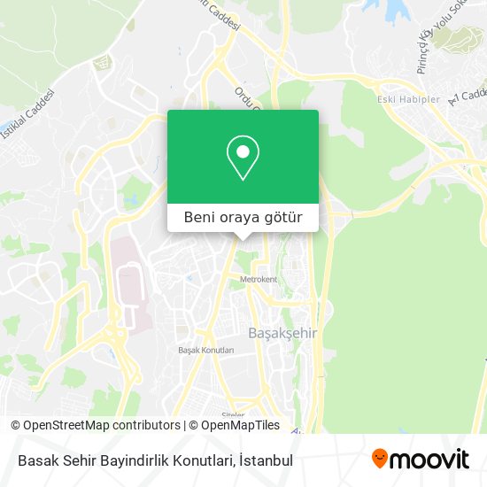 Basak Sehir Bayindirlik Konutlari harita