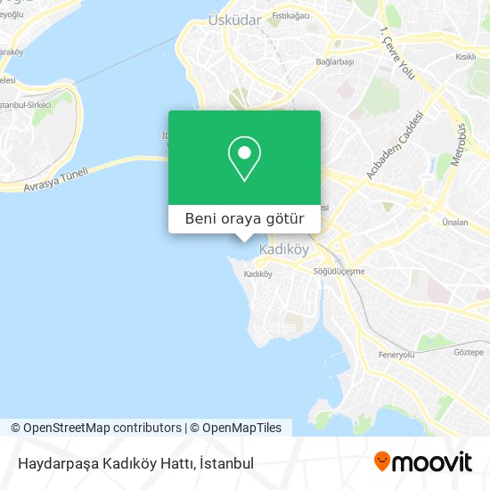 Haydarpaşa Kadıköy Hattı harita