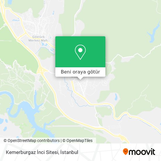 Kemerburgaz İnci Sitesi harita