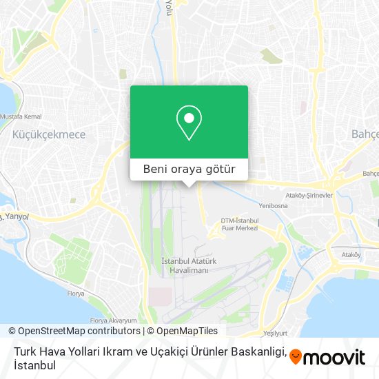 Turk Hava Yollari Ikram ve Uçakiçi Ürünler  Baskanligi harita