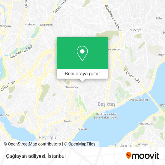Çağlayan adliyesi harita