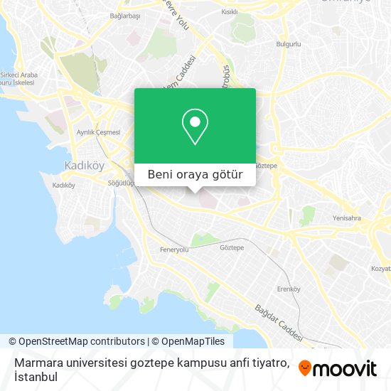 Marmara universitesi goztepe kampusu anfi tiyatro harita