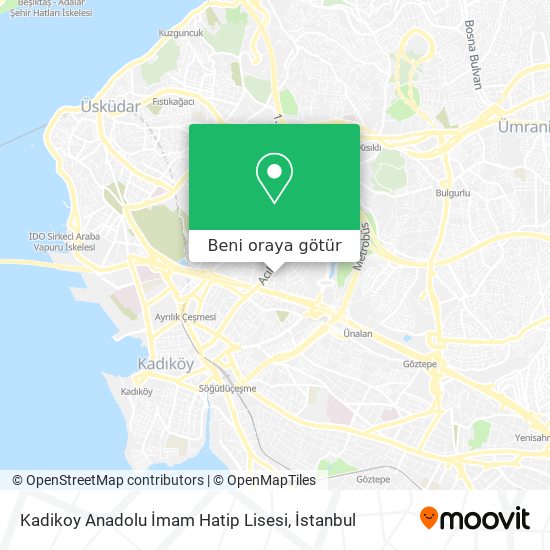 Kadikoy Anadolu İmam Hatip Lisesi harita