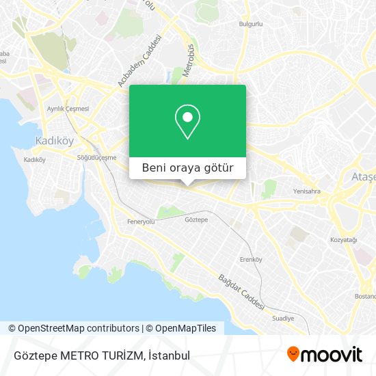 Göztepe METRO TURİZM harita