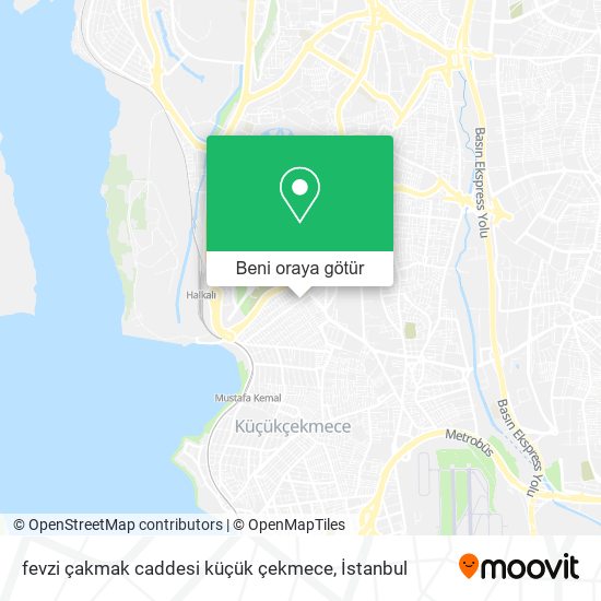 fevzi çakmak caddesi küçük çekmece harita