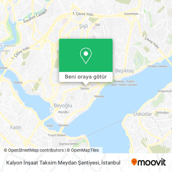 Kalyon İnşaat Taksim Meydan Şantiyesi harita