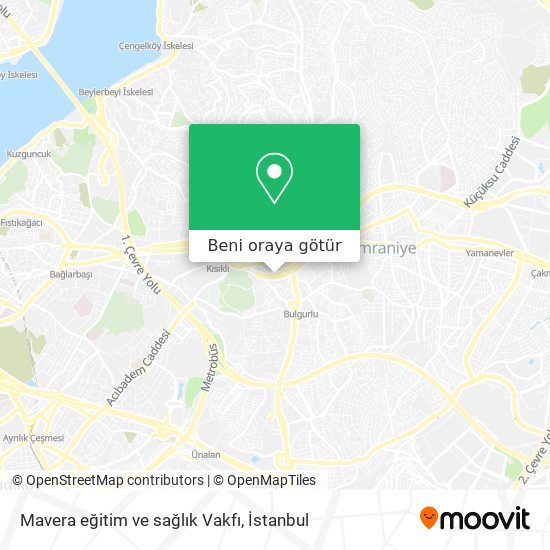 Mavera eğitim ve sağlık Vakfı harita