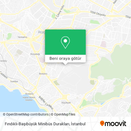 Fındıklı-Başıbüyük Minibüs Durakları harita