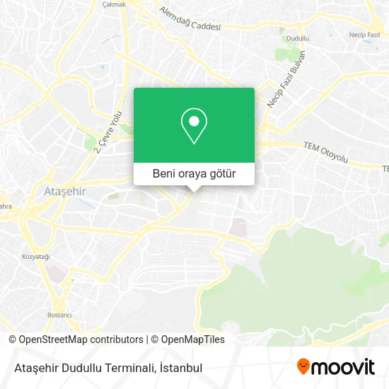 Ataşehir Dudullu Terminali harita