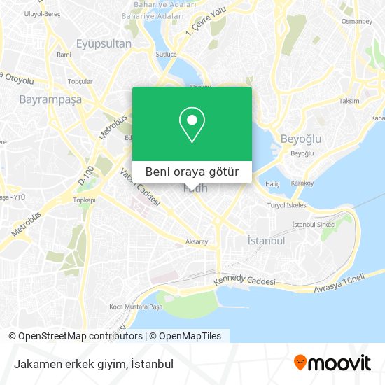 Jakamen erkek giyim harita