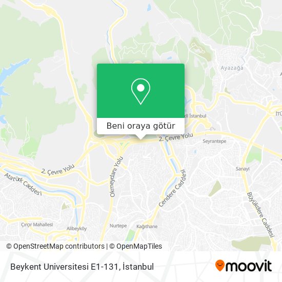 Beykent Universitesi E1-131 harita