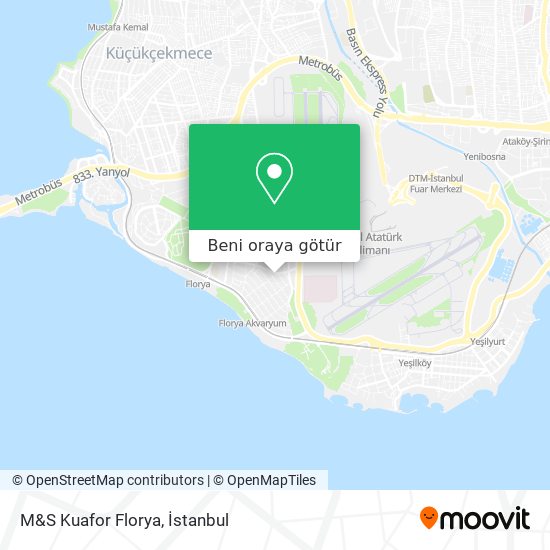 M&S Kuafor Florya harita