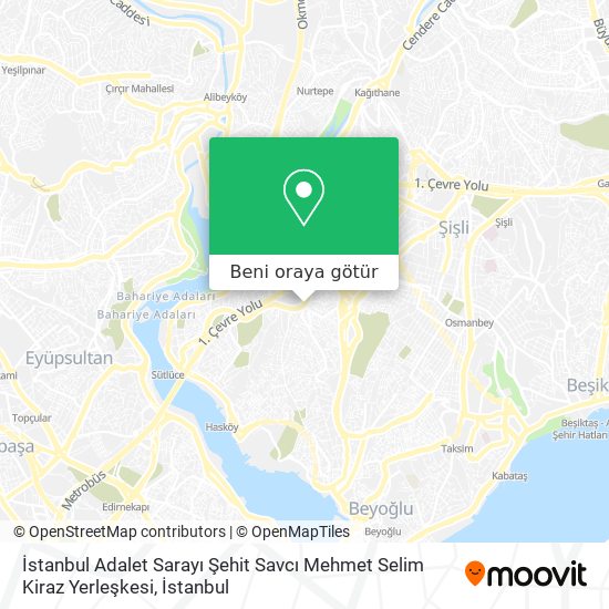 İstanbul Adalet Sarayı Şehit Savcı Mehmet Selim Kiraz Yerleşkesi harita