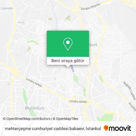 mehterçeşme cumhuriyet  caddesi babaevi harita