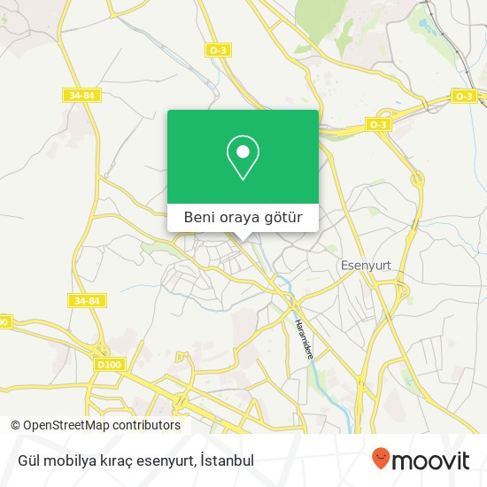 Gül mobilya kıraç esenyurt harita