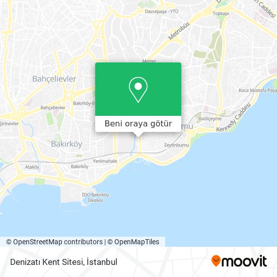 Denizatı Kent Sitesi harita