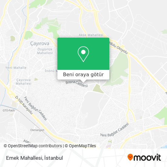 Emek Mahallesi harita