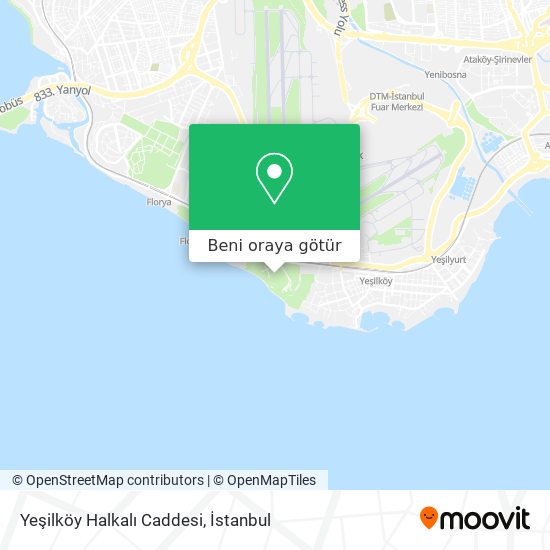 Yeşilköy Halkalı Caddesi harita