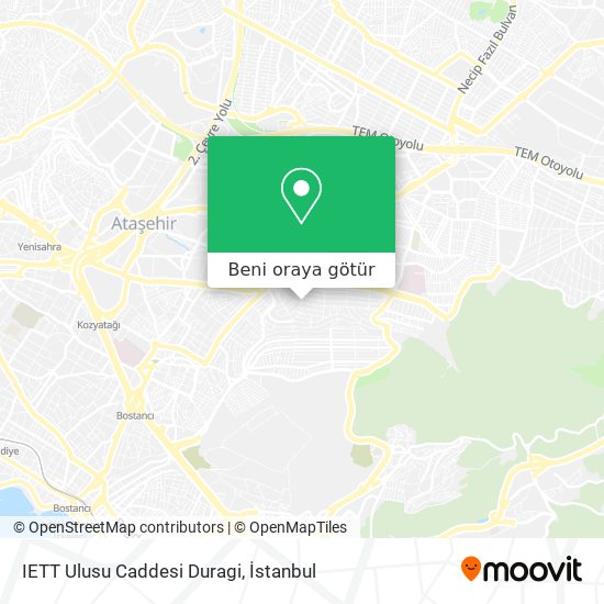 IETT Ulusu Caddesi Duragi harita