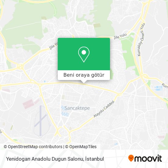 Yenidogan Anadolu Dugun Salonu harita