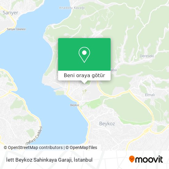 İett Beykoz Sahinkaya Garaji harita