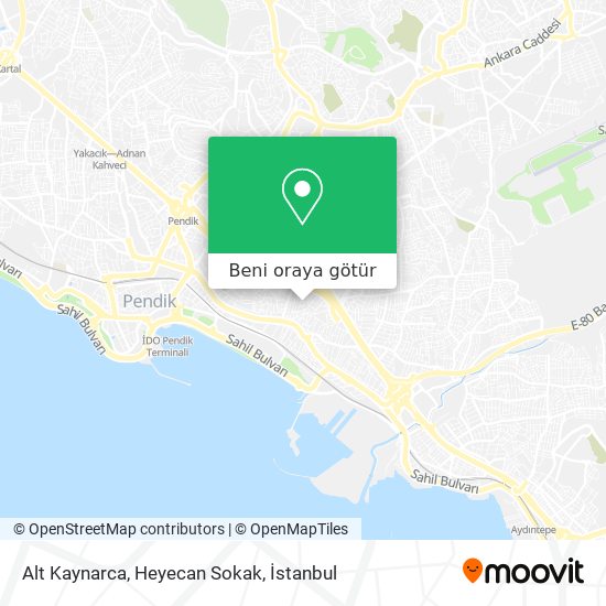 Alt Kaynarca, Heyecan Sokak harita
